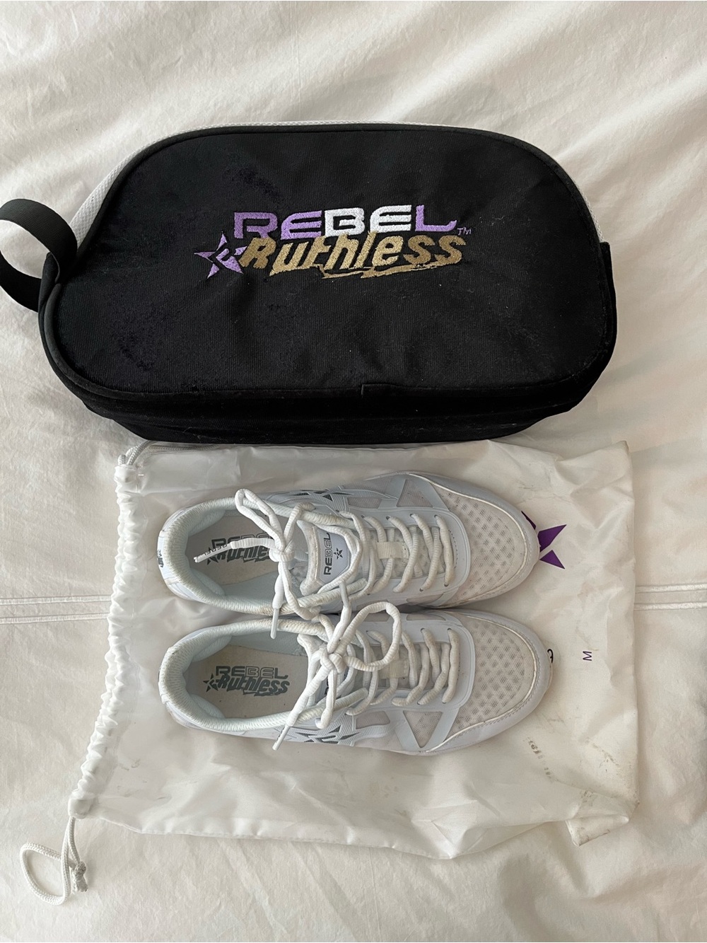 Rebel Ruthless Kids' White Sneakers